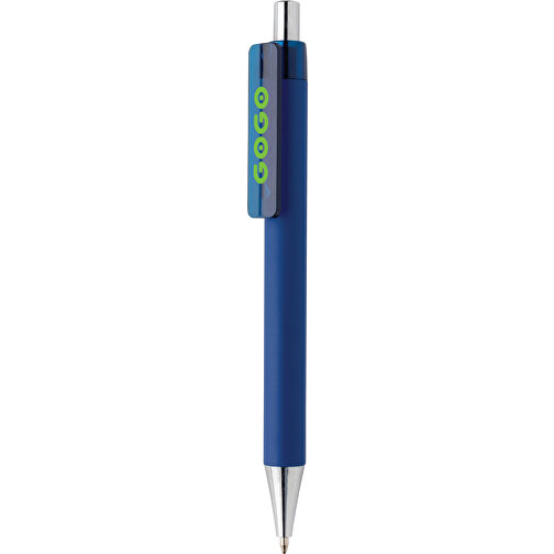 X8 Stift Mit Smooth-Touch, Navy Blau , navy blau, ABS, 14,00cm (Höhe), Bild 4