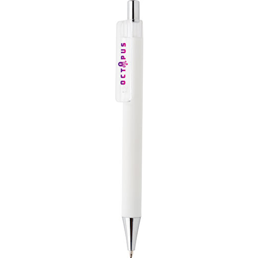 X8 Stift Mit Smooth-Touch, Weiss , weiss, ABS, 14,00cm (Höhe), Bild 4