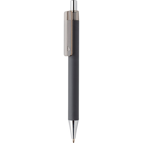X8 Stift Mit Smooth-Touch, Grau , grau, ABS, 14,00cm (Höhe), Bild 1
