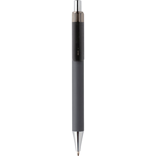 X8 Stift Mit Smooth-Touch, Grau , grau, ABS, 14,00cm (Höhe), Bild 2