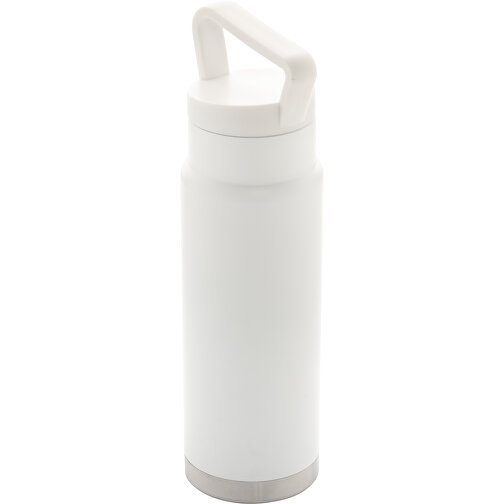Auslaufsichere Vakuum-Flasche Mit Tragegriff, Weiß , weiß, Edelstahl, 28,30cm (Höhe), Bild 1
