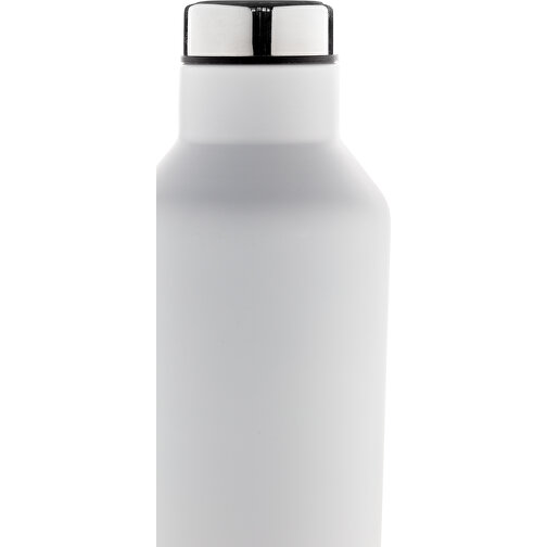 Moderne Vakuum-Flasche Aus Stainless Steel, Weiß , weiß, Edelstahl, 24,50cm (Höhe), Bild 4