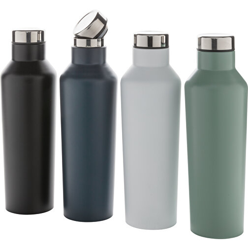 Moderne Vakuum-Flasche Aus Stainless Steel, Weiß , weiß, Edelstahl, 24,50cm (Höhe), Bild 8
