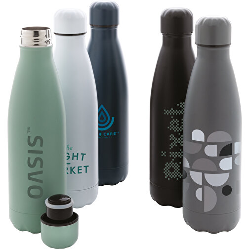 Einfarbige Vakuumisolierte Stainless Steel Flasche, Weiss , weiss, Edelstahl, 25,80cm (Höhe), Bild 7