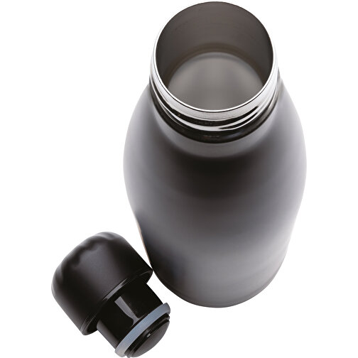 Einfarbige Vakuumisolierte Stainless Steel Flasche, Schwarz , schwarz, Edelstahl, 25,80cm (Höhe), Bild 4