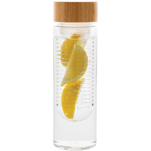 Aromaflasche Mit Bambusdeckel, Transparent , transparent, Tritan, 22,70cm (Höhe), Bild 3