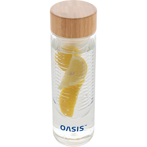 Aromaflasche Mit Bambusdeckel, Transparent , transparent, Tritan, 22,70cm (Höhe), Bild 8