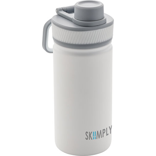 Sport Vakuum-Flasche Aus Stainless Steel 550ml, Weiß , weiß, Edelstahl, 20,00cm (Höhe), Bild 8