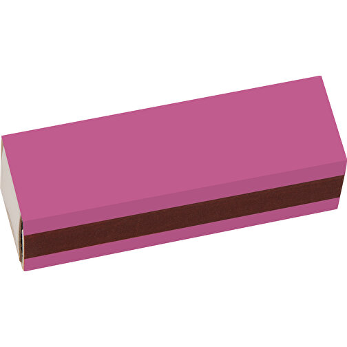 Streichholzschachtel 5,6 X 1,7 X 1,7 Cm , pink/weiss, Holz, Karton, 5,60cm x 1,70cm x 1,70cm (Länge x Höhe x Breite), Bild 3