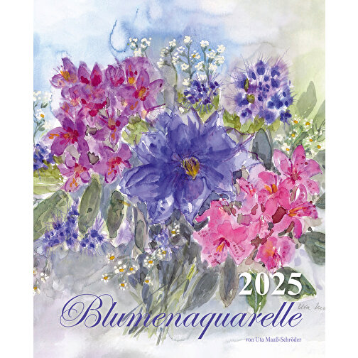 Blumenaquarelle , Papier, 32,00cm x 22,00cm (Höhe x Breite), Bild 1