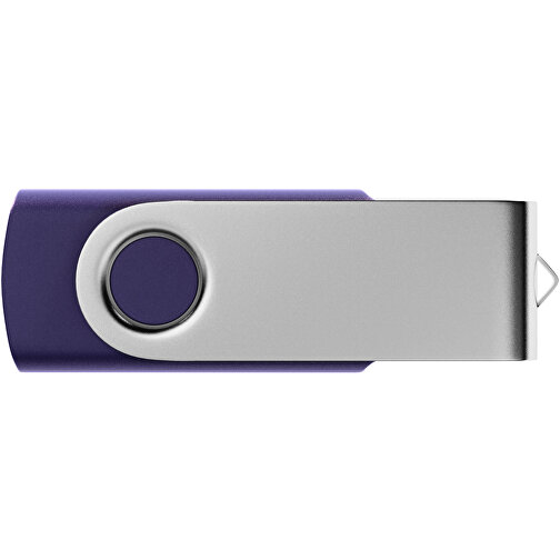 USB-Stick SWING 3.0 128 GB , Promo Effects MB , blau metallic MB , 131 GB , Kunststoff, Metall MB , 10 - 45 MB/s MB , 5,80cm x 1,09cm x 1,90cm (Länge x Höhe x Breite), Bild 2