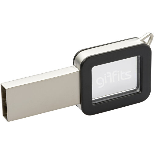 USB-Stick Color Light Up 128GB , Promo Effects MB , schwarz MB , 131 GB , Kunststoff MB , 3 - 10 MB/s MB , 6,00cm x 0,10cm x 3,00cm (Länge x Höhe x Breite), Bild 1