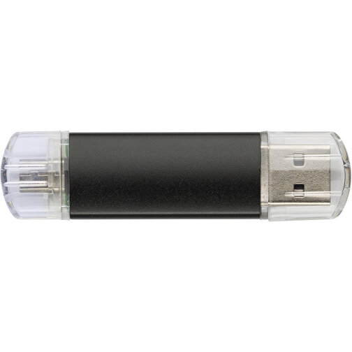 USB-Stick ALU SMART 2.0 128GB , Promo Effects MB , schwarz MB , 131 GB , Aluminium MB , 3 - 10 MB/s MB , 3,80cm x 1,75cm (Länge x Breite), Bild 2