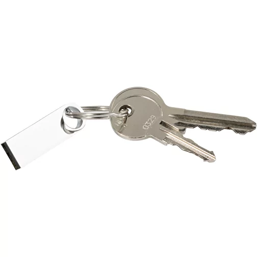 Clé USB Metal 128 GB brillante avec emballage, Image 4
