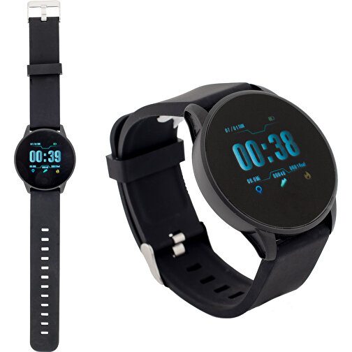Smart Watch Active , schwarz, ABS & Silikon, 25,00cm x 1,20cm x 4,50cm (Länge x Höhe x Breite), Bild 2