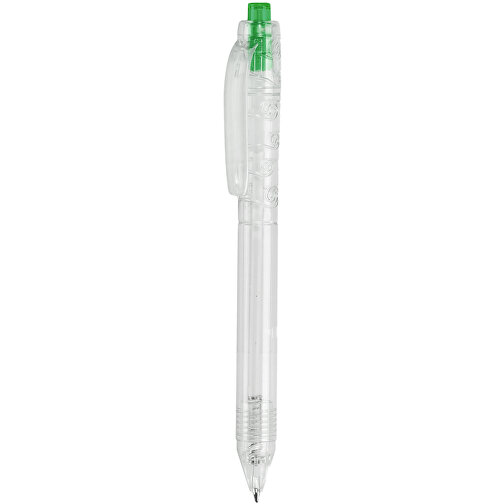 Kugelschreiber R-PET , transparent grün, R-PET, 14,30cm (Länge), Bild 1