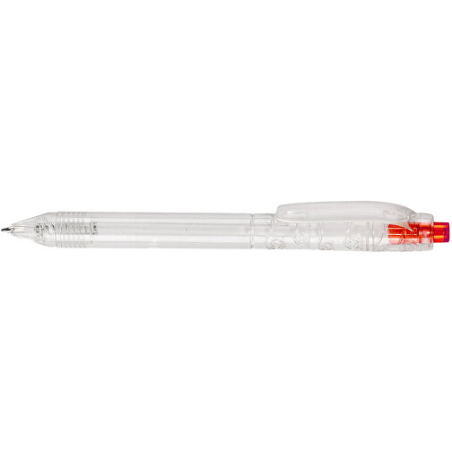 Kugelschreiber R-PET , transparent rot, R-PET, 14,30cm (Länge), Bild 3