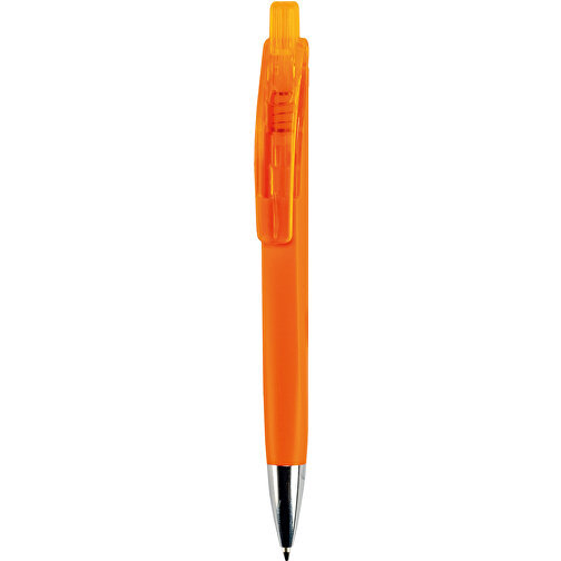 Kugelschreiber Riva Soft-Touch , orange, ABS, 14,40cm (Länge), Bild 1