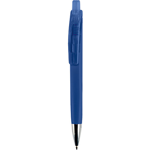 Kugelschreiber Riva Soft-Touch , dunkelblau, ABS, 14,40cm (Länge), Bild 1