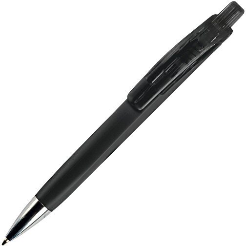 Kugelschreiber Riva Soft-Touch , schwarz, ABS, 14,40cm (Länge), Bild 2