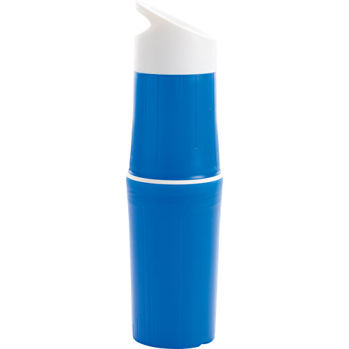 BE O Bottle, Wasserflasche Made In EU, Blau , blau, Hart-Polyethylen, 6,10cm x 24,00cm (Länge x Höhe), Bild 3