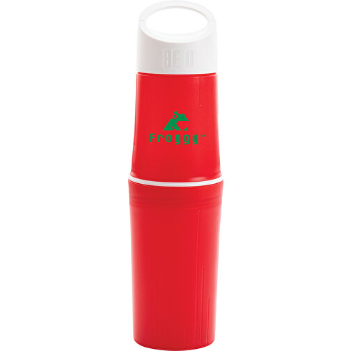 BE O Bottle, Wasserflasche Made In EU, Rot , rot, Hart-Polyethylen, 6,10cm x 24,00cm (Länge x Höhe), Bild 7