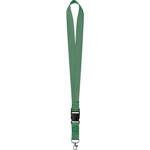 25 Mm Satin Lanyard , grün, Satin, 92,00cm x 2,50cm (Länge x Breite), Bild 1