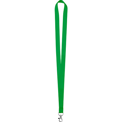 25 Mm Satin Lanyard , grasgrün, Satin, 90,00cm x 2,50cm (Länge x Breite), Bild 1