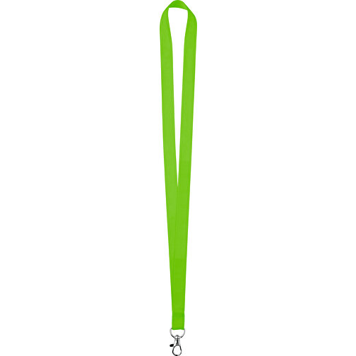 25 Mm Satin Lanyard , apfelgrün, Satin, 90,00cm x 2,50cm (Länge x Breite), Bild 1