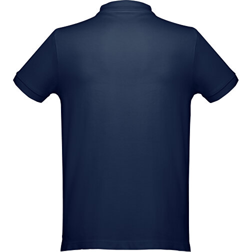 THC DHAKA. Herren Poloshirt , blau, 100% Baumwolle, S, 70,00cm x 46,00cm (Länge x Breite), Bild 2