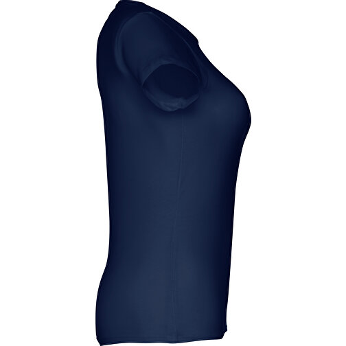 THC SOFIA. Tailliertes Damen-T-Shirt , blau, 100% Baumwolle, S, 60,00cm x 41,00cm (Länge x Breite), Bild 3