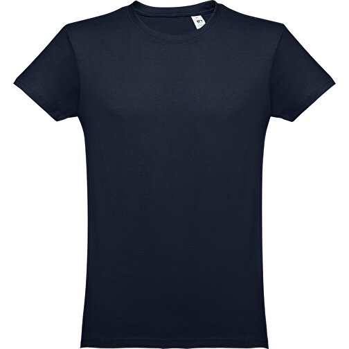 THC LUANDA. Herren-T-Shirt Aus Baumwolle Im Schlauchformat , dunkelblau, 100% Baumwolle, M, 72,00cm x 53,00cm (Länge x Breite), Bild 1