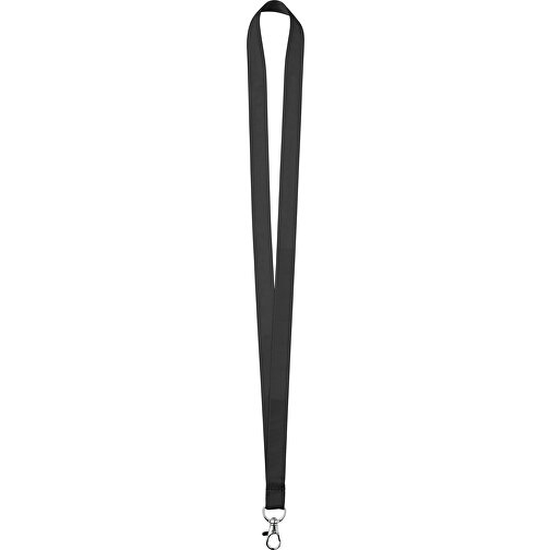 15 Mm Satin Lanyard , schwarz, Satin, 90,00cm x 1,50cm (Länge x Breite), Bild 1