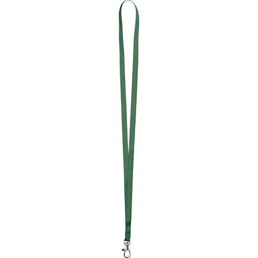 10 Mm Satin Lanyard , grün, Satin, 90,00cm x 1,00cm (Länge x Breite), Bild 1