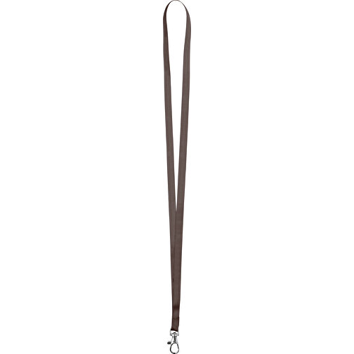 10 Mm Satin Lanyard , zartbitter, Satin, 90,00cm x 1,00cm (Länge x Breite), Bild 1