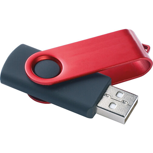 Memorystick , rot MB , 8 GB , ABS, Aluminium MB , 2.5 - 6 MB/s MB , 5,60cm x 1,20cm x 1,90cm (Länge x Höhe x Breite), Bild 1