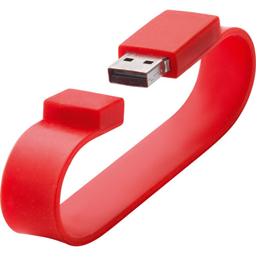 Silicone Bracelet Memory Stick , rot MB , 1 GB , ABS MB , 2.5 - 6 MB/s MB , 22,00cm x 0,80cm x 1,70cm (Länge x Höhe x Breite), Bild 4