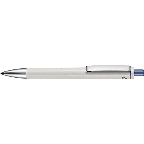 Kugelschreiber EXOS RECYCLED P , Ritter-Pen, grau/azurblau, ABS u. Metall, 14,10cm (Länge), Bild 3