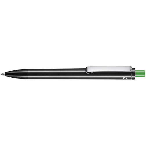 Kugelschreiber EXOS RECYCLED , Ritter-Pen, schwarz/apfelgrün, ABS u. Metall, 14,10cm (Länge), Bild 3