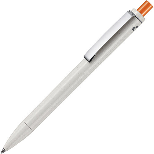 Kugelschreiber EXOS RECYCLED , Ritter-Pen, grau/orange, ABS u. Metall, 14,10cm (Länge), Bild 2
