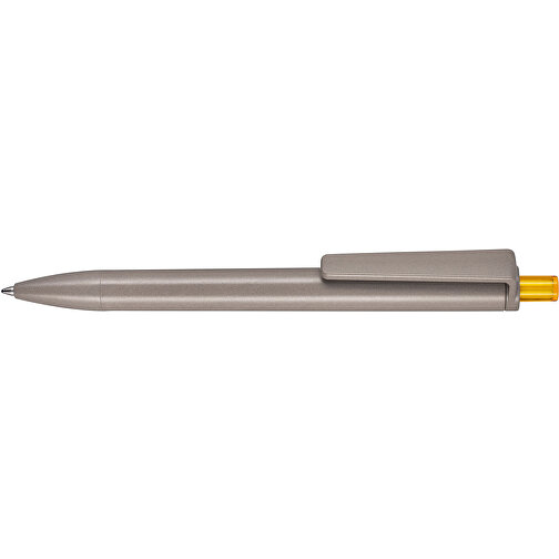 Kugelschreiber ALGO-PEN , Ritter-Pen, natur/mangogelb, Algoblend PLA-ENP 20-002, 14,50cm (Länge), Bild 3