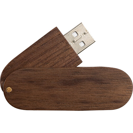 USB Stick Im Holzgehäuse , braun MB , 1 GB , Holz MB , 2.5 - 6 MB/s MB , 6,60cm x 1,30cm x 2,10cm (Länge x Höhe x Breite), Bild 3