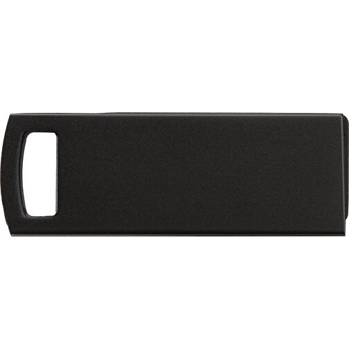 Superflacher USB Stick Mit Metallkette , schwarz MB , 8 GB , Aluminium MB , 2.5 - 6 MB/s MB , 4,00cm x 0,30cm x 1,40cm (Länge x Höhe x Breite), Bild 2