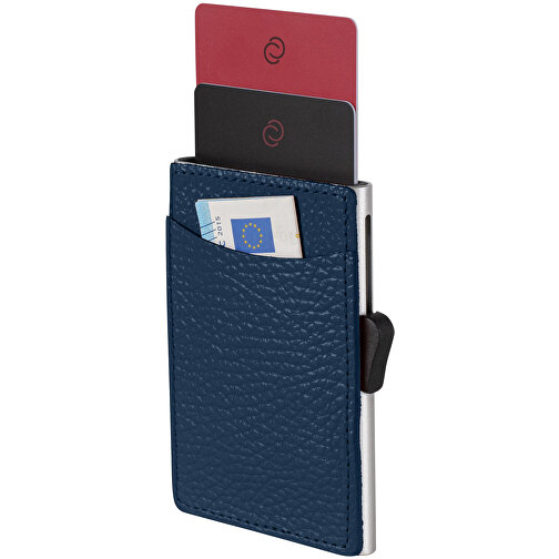 C-Secure RFID Kartenhalter , navy blau, Metall, 9,50cm x 1,00cm x 6,50cm (Länge x Höhe x Breite), Bild 1