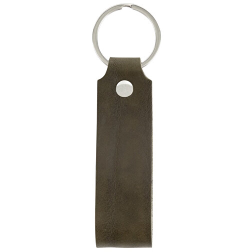 Schlüsselanhänger , grün, Allgäu Rindleder, 12,50cm x 3,00cm (Länge x Breite), Bild 1