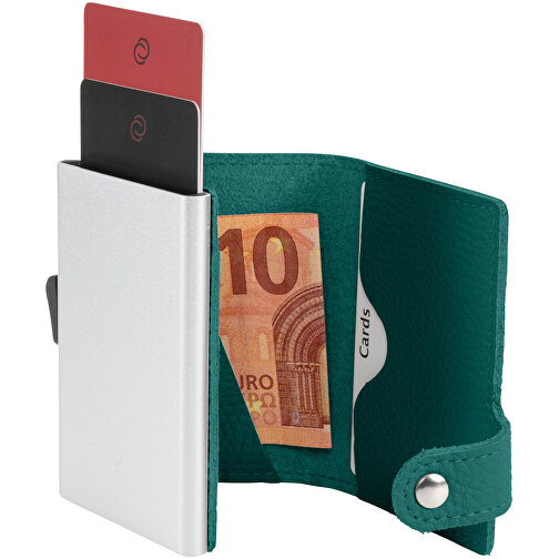 C-Secure RFID Börse , grün, Donato Rindleder, 10,00cm x 6,50cm (Länge x Breite), Bild 1