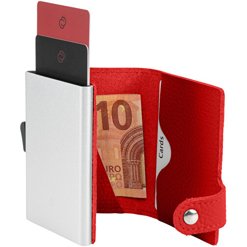 C-Secure RFID Börse , rot, Donato Rindleder, 10,00cm x 6,50cm (Länge x Breite), Bild 1
