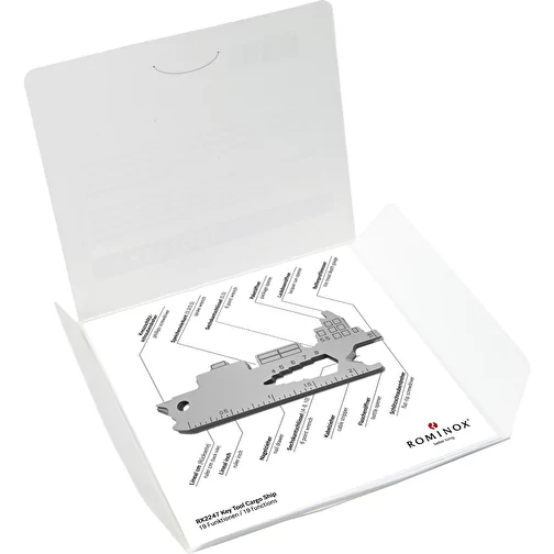 Set de cadeaux / articles cadeaux : ROMINOX® Key Tool Cargo Ship (19 functions) emballage à motif , Image 8