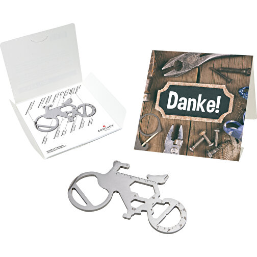 Set de cadeaux / articles cadeaux : ROMINOX® Key Tool Bicycle (19 functions) emballage à motif Dan, Image 1