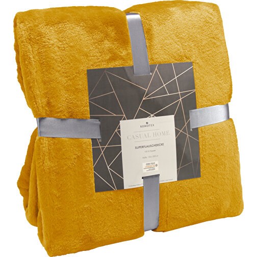 Manta super esponjosa amarillo - 150 x 200 cm, 320 g/m², Imagen 1